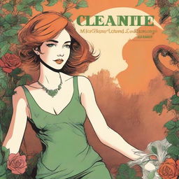 Create a book cover for 'My Clementine Colored Rose' in the style of 'The Great Catsby' manga