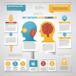 Create an infographic that explains 'The Power of the Mind'