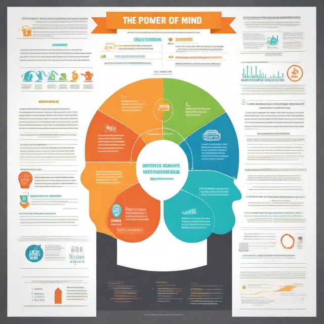 Create an infographic that explains 'The Power of the Mind'