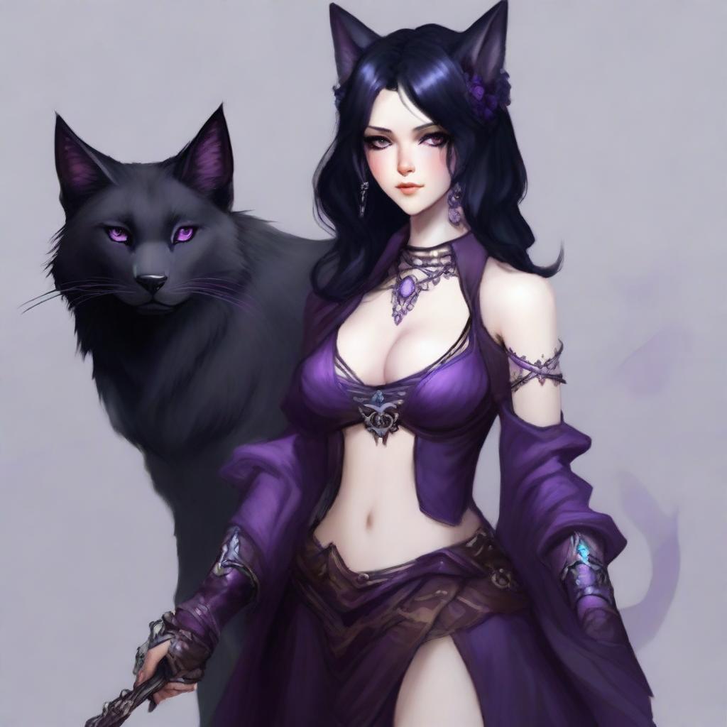 A female bloodhunter of a canine race in her human form