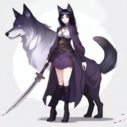 A female bloodhunter of a canine race in her human form