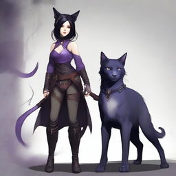 A female bloodhunter of a canine race in her human form