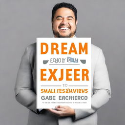 Create a book cover for the title 'Dream, Plan, Execute: The Journey to Small Business Triumph' by Gabe Pacheco