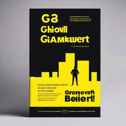 Design a modern and engaging book cover for 'G Growth: A Comprehensive Guide to Growing Taller After Puberty