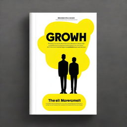 Design a modern and engaging book cover for 'G Growth: A Comprehensive Guide to Growing Taller After Puberty