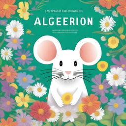 A detailed and emotional book cover for 'Flowers for Algernon'