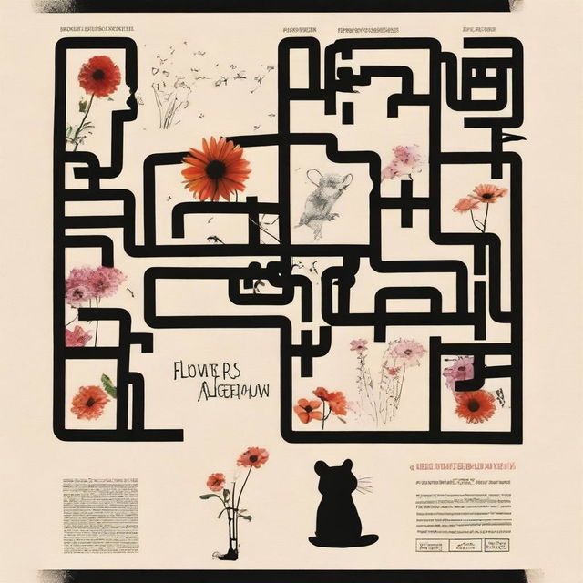 A movie poster for 'Flowers for Algernon'