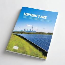 Create a cover page featuring a photo of a photovoltaic power plant