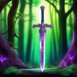 A sword covered in a viscous magical poison