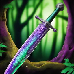 A sword covered in a viscous magical poison