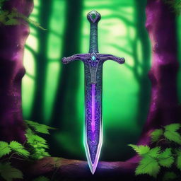 A sword covered in a viscous magical poison