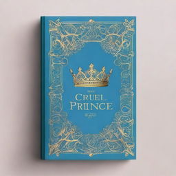 A vintage style pastel blue book cover with a golden crown and thorns