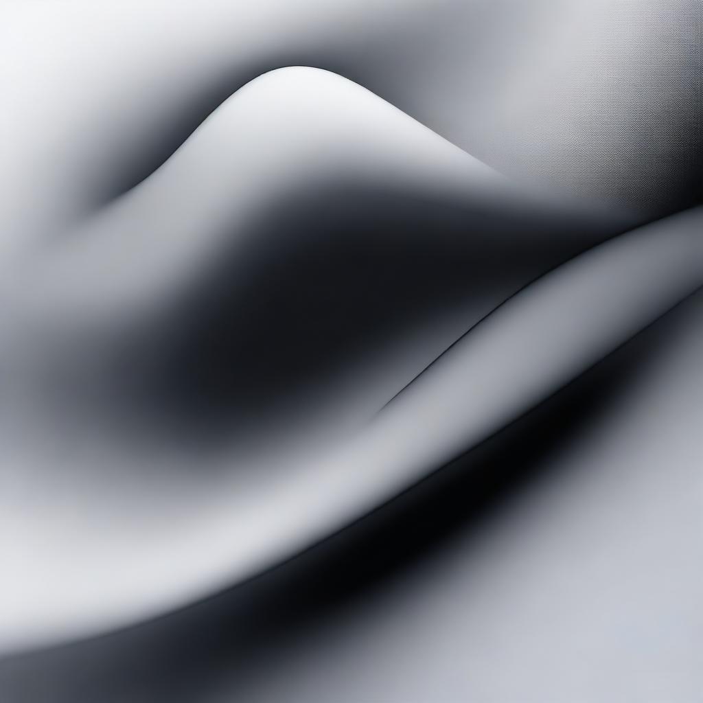 An abstract image featuring black and grey colors smoothly fading into each other