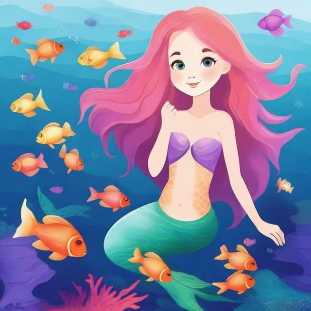 Create an image of Penelope Fetherington as a mermaid