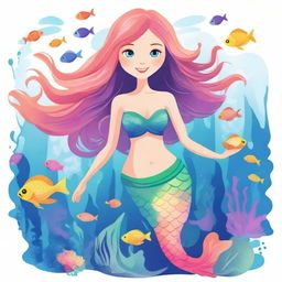 Create an image of Penelope Fetherington as a mermaid