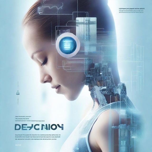 A professional business program cover featuring a futuristic medical scene with advanced technology and computing