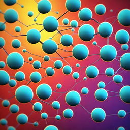 Create an intriguing image that illustrates the concept of photocatalysis