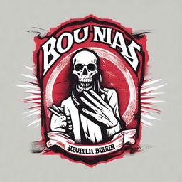 A t-shirt design themed around a Rock Fest with a red and white base color scheme