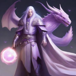 Create a detailed fantasy character artwork of an Asterian Arcane Aeromancer and Dragon Knight from the Dèklan clan