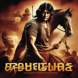 A movie poster featuring Rajesh Hamal with the title 'Ashwatthama'