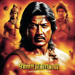 A movie poster featuring Rajesh Hamal with the title 'Ashwatthama'