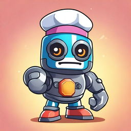 Create a Brawl Stars robot character named Sebastian