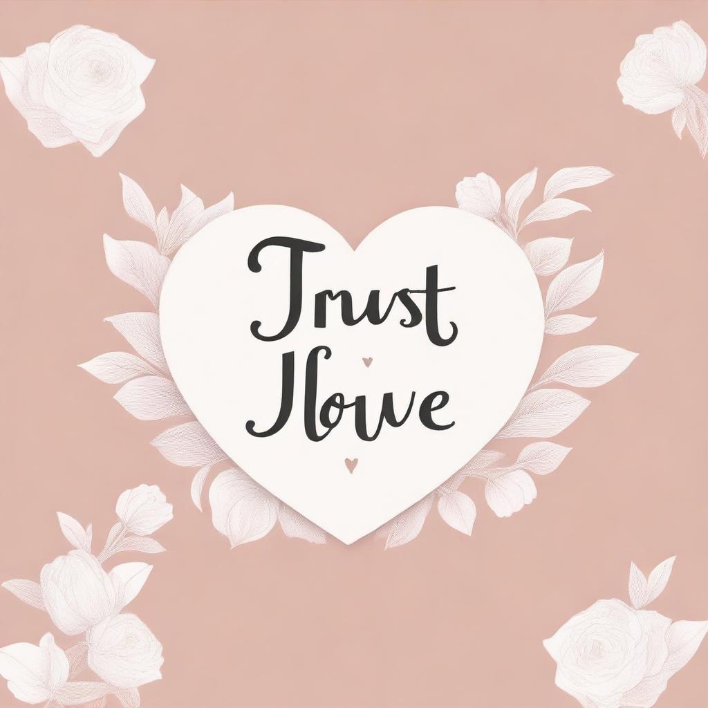 A beautifully designed quote that says 'Trust is love’s best reward' with elegant typography