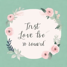 A beautifully designed quote that says 'Trust is love’s best reward' with elegant typography