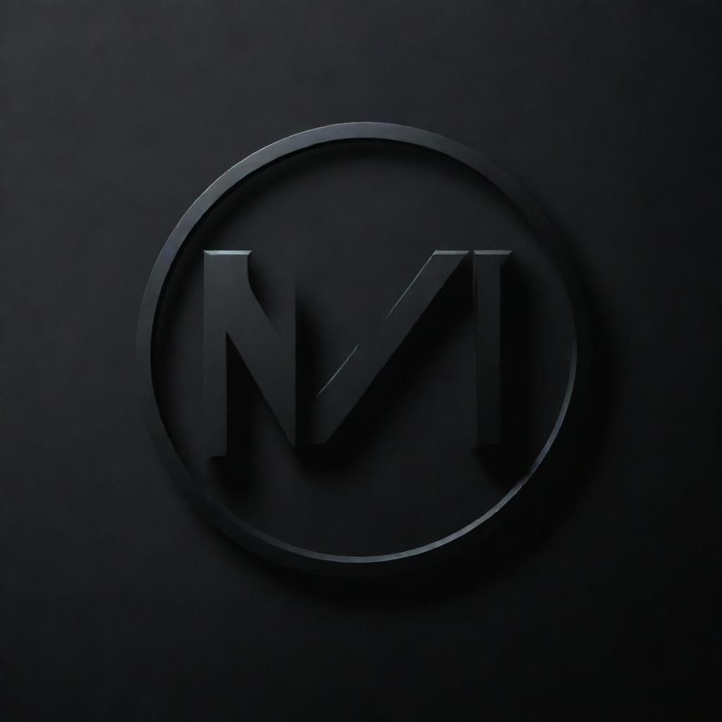 Design a dark, night-themed emblem featuring the word 'NoX' rendered in a bold, contrasting typography.