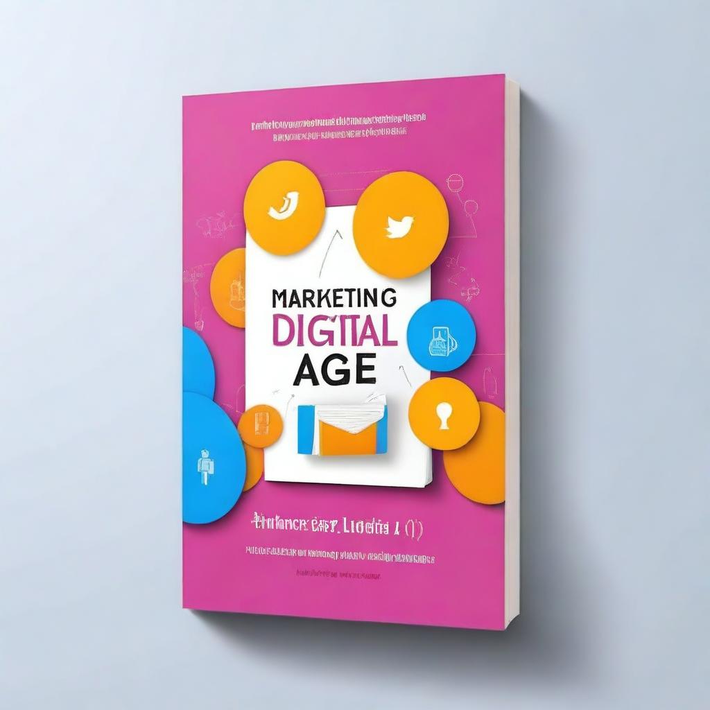 Create a book cover for a book titled 'Marketing In Digital Age' written by Justin Abumere Ughulu