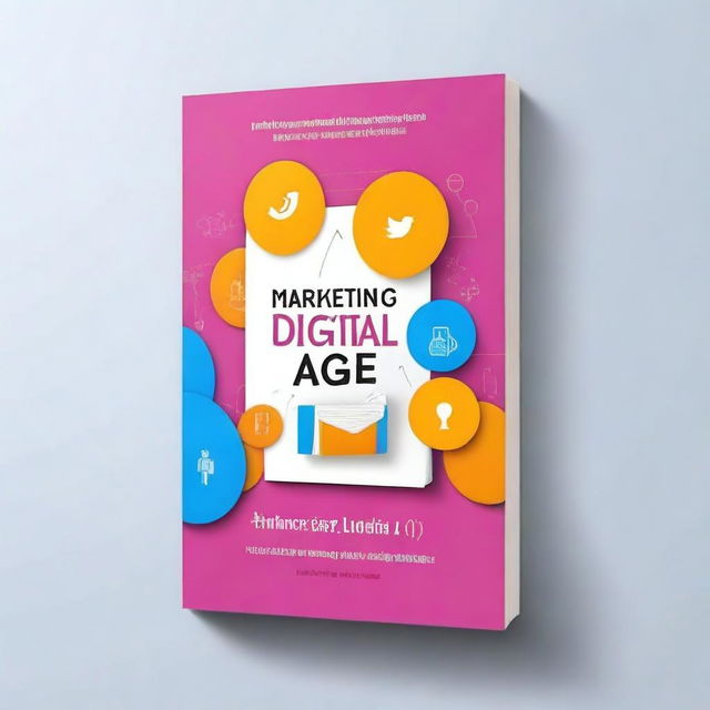 Create a book cover for a book titled 'Marketing In Digital Age' written by Justin Abumere Ughulu