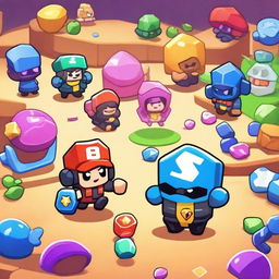 A vibrant and exciting scene from the game Brawl Stars, showing a player spending a thousand gems