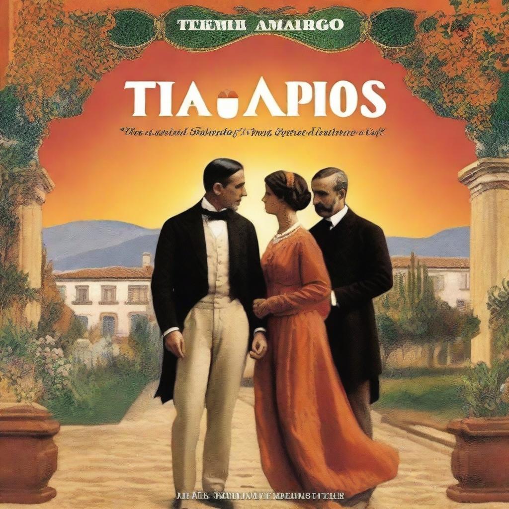 A book cover for a novel titled 'Tiempos Amargos' set in Spain in 1914