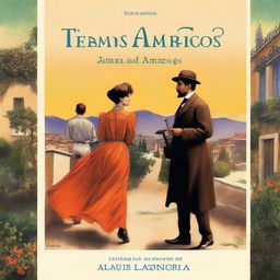 A book cover for a novel titled 'Tiempos Amargos' set in Spain in 1914