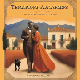 A book cover for a novel titled 'Tiempos Amargos' set in Spain in 1914