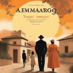 A book cover for a novel titled 'Tiempos Amargos' set in Spain in 1914