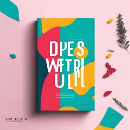 Create a captivating book cover featuring an intriguing design with a mix of vibrant colors and elegant typography