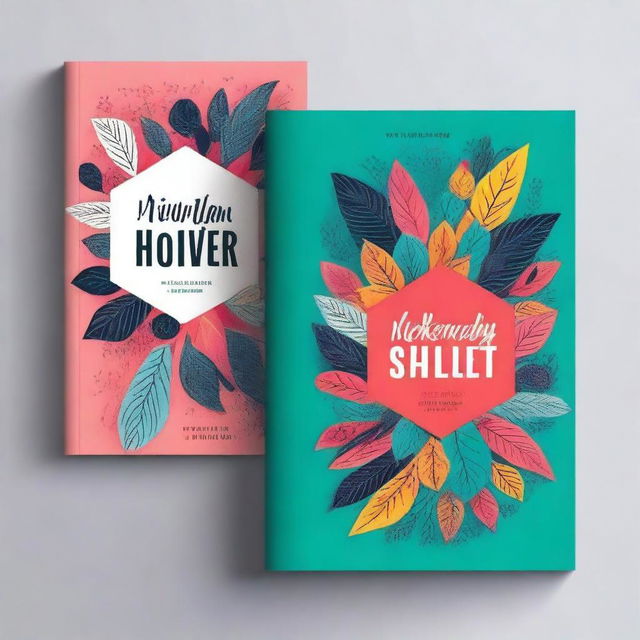 Create a captivating book cover featuring an intriguing design with a mix of vibrant colors and elegant typography