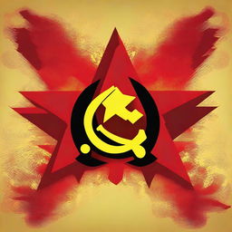 Create an image that symbolizes communism