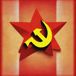 Create an image that symbolizes communism