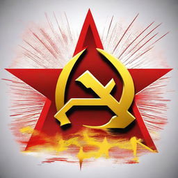 Create an image that symbolizes communism