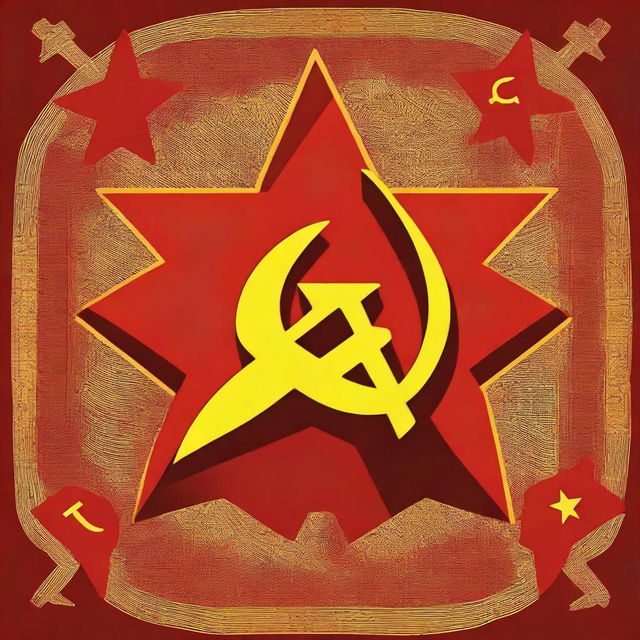 Create an image that symbolizes communism