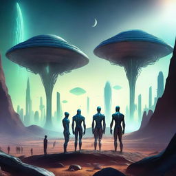 A detailed image of extraterrestrials from the Sirius star system