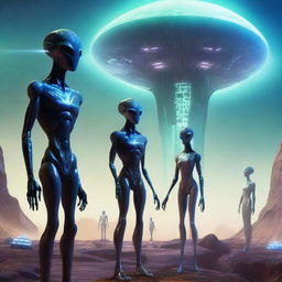 A detailed image of extraterrestrials from the Sirius star system