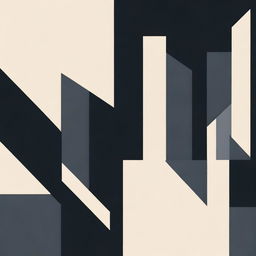 An abstract illustration featuring a plain dark background with straight paths cutting through it