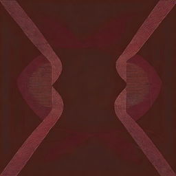 A vintage-style illustration featuring a dark maroon background with two distinct lines, one running vertically down and the other horizontally across, intersecting at the center