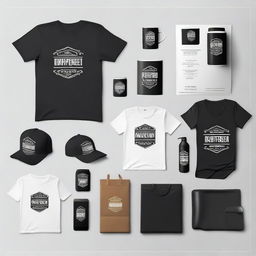 High-quality product mock-ups showcasing various items like t-shirts, mugs, and phone cases