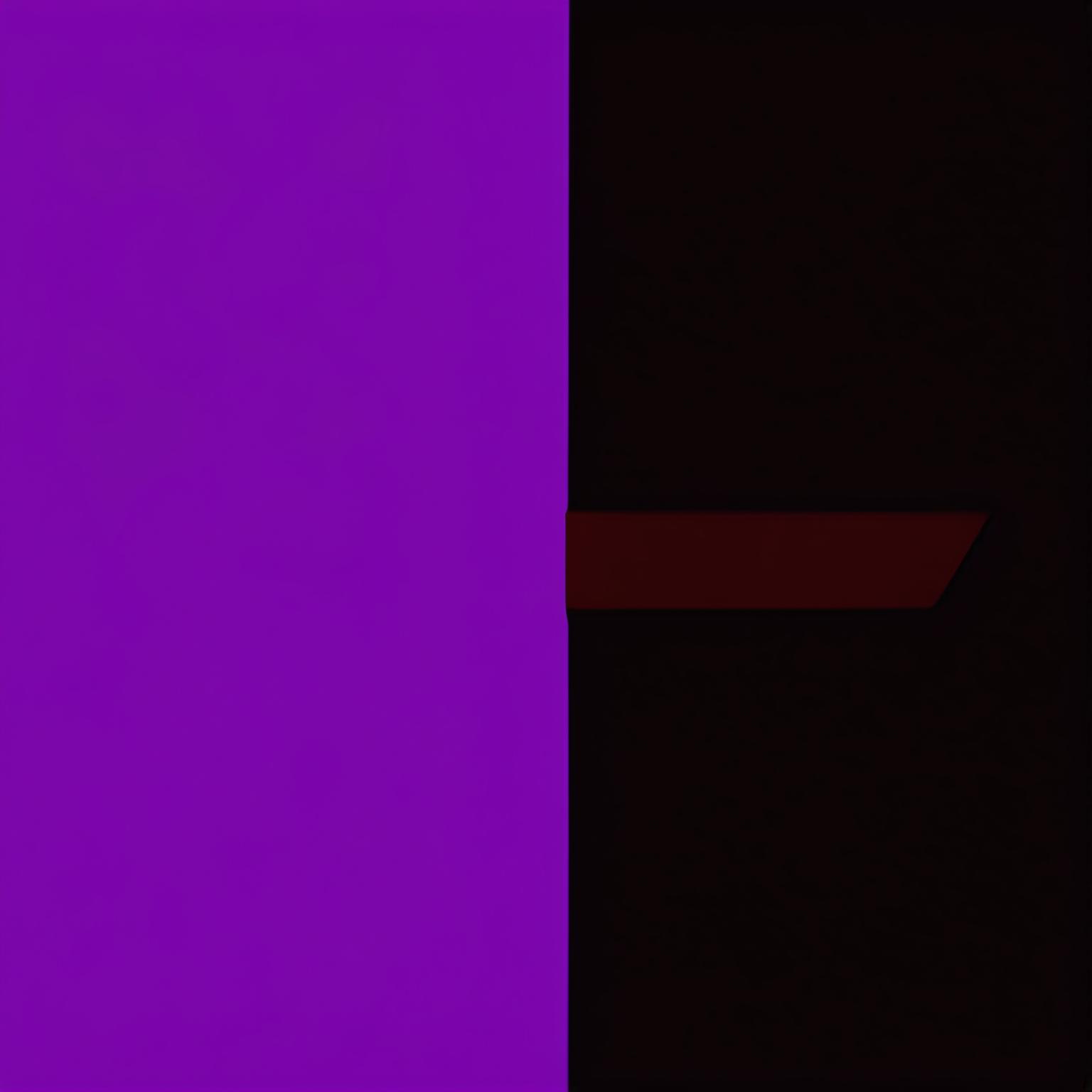 An abstract split design with one half in light purple and the other half in dark brown, creating a striking visual balance with a clean dividing line