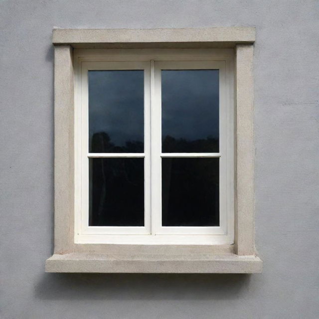 A simply drawn horizontal window