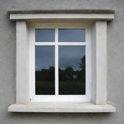 A simply drawn horizontal window